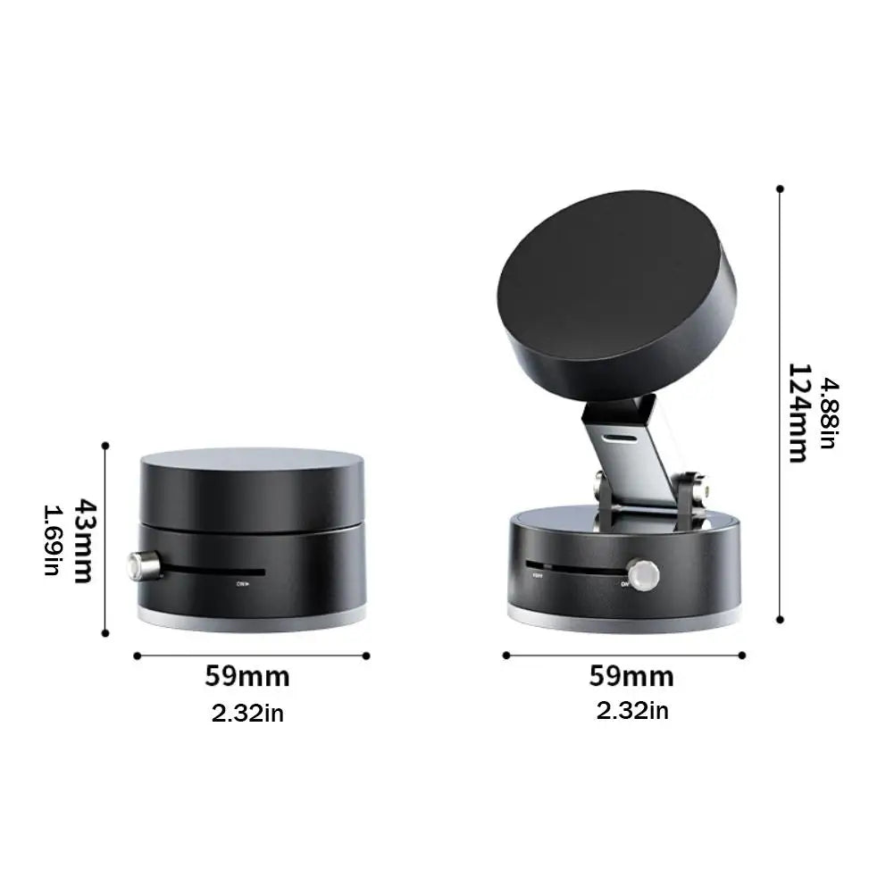 Dual-Sided Magnetic Suction Phone Stand | Foldable Swivel Holder for All Devices