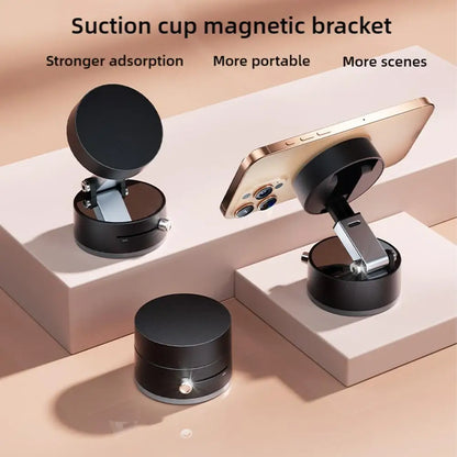 Dual-Sided Magnetic Suction Phone Stand | Foldable Swivel Holder for All Devices