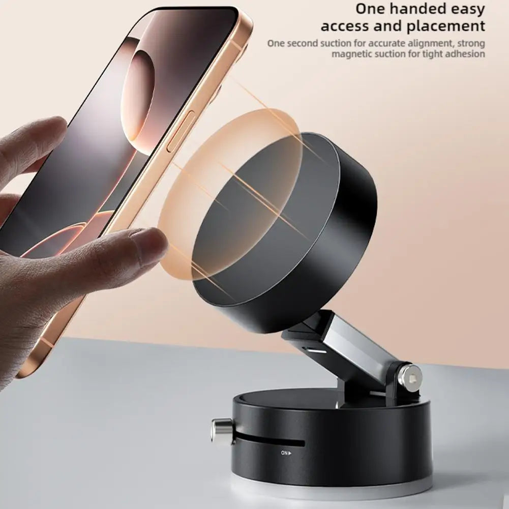 Dual-Sided Magnetic Suction Phone Stand | Foldable Swivel Holder for All Devices